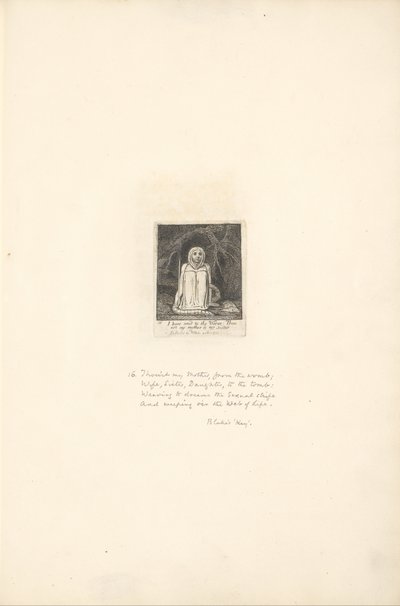 For the Sexes. The Gates of Paradise, Plate 18, I have said to the Worm... by William Blake